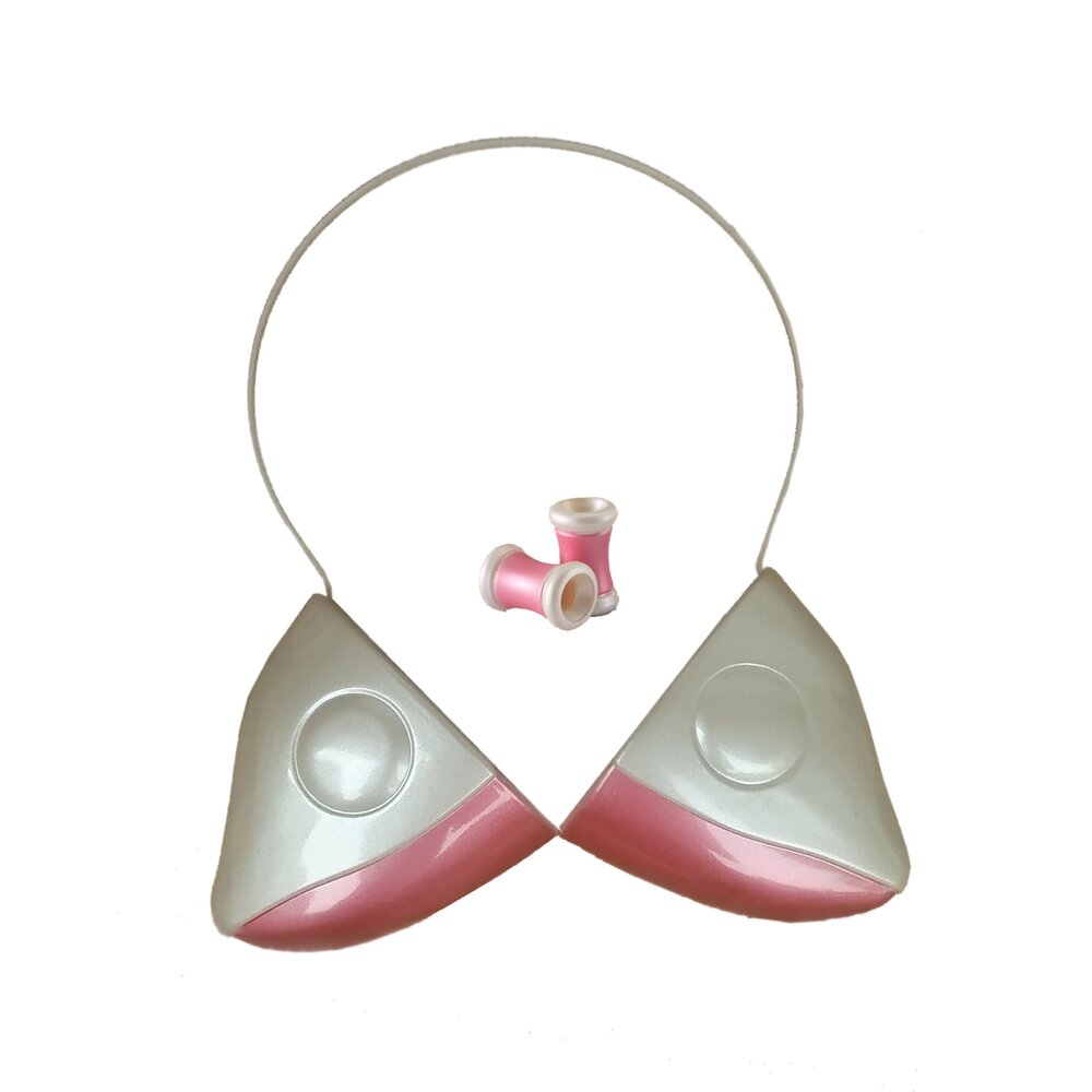 4581 Chobits Chii White Pink Hair Band Set Maid Ears Hand Made